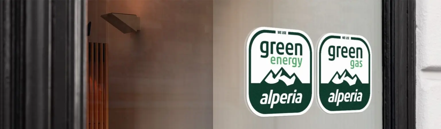 Immagine che mostra i loghi Alperia green energy e green gas